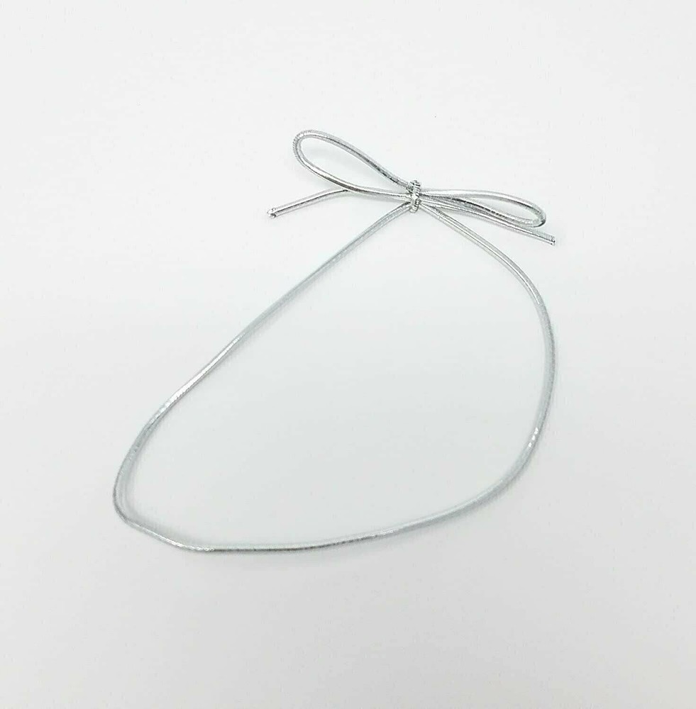 Stretch Loops - 8" Silver - Pack of 50