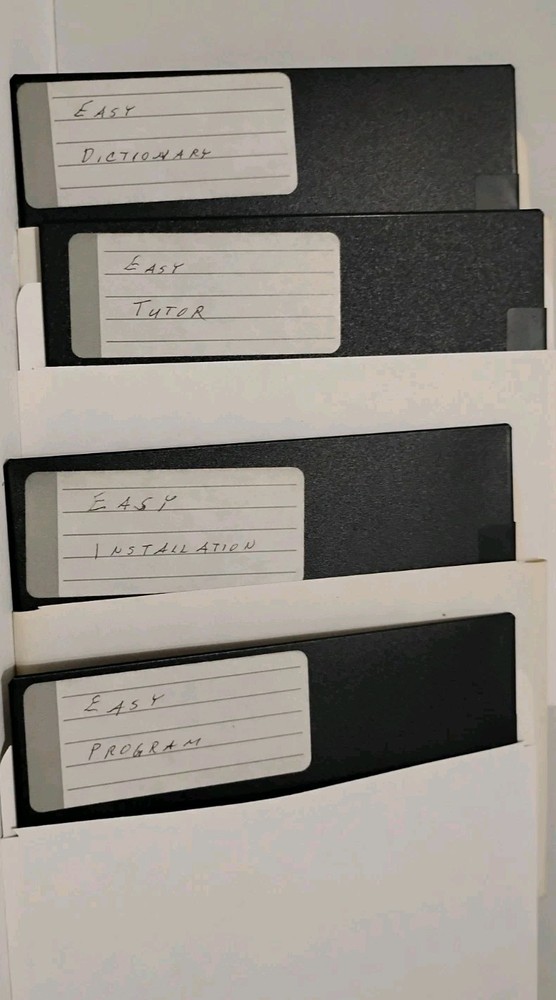 WS 5.5 & EASY Software/Programs – 5.25 Floppy Diskettes- Untested, Collector