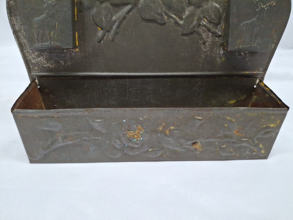Vintage Large Tin Match Safe