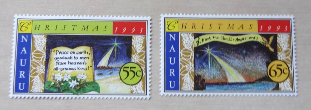 406-07 CHRISTMAS MNH OG 1993 (SEE DESCRIPTION)