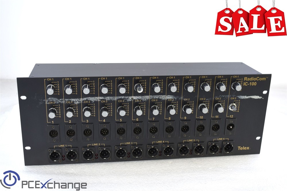 Telex RadioCom IC-100 6-Channel Source Assign Panel
