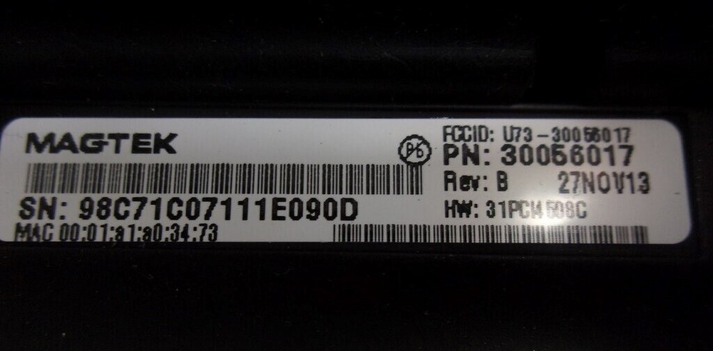 MAGTEK DynaPro 30056017 Credit Card Processing Reader Terminal SEE NOTES