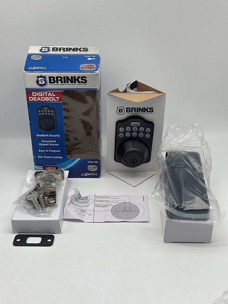 Brinks Digital Deadbolt 2780-150 New Open Box