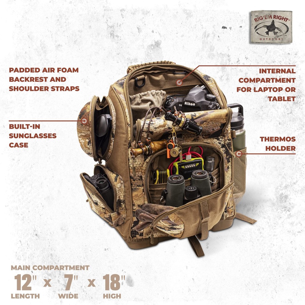 Rig'Em Right Lowdown Floating Backpack, Optifade Marsh