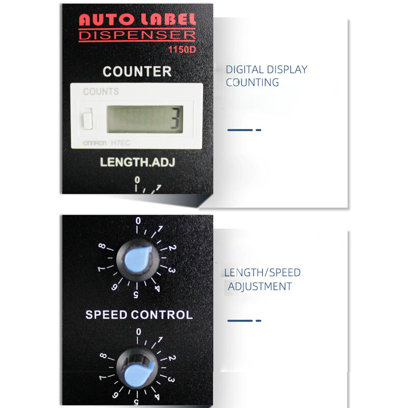 Automatic Label Dispenser Label Stripper Sticker Separating Machine 10-150mm