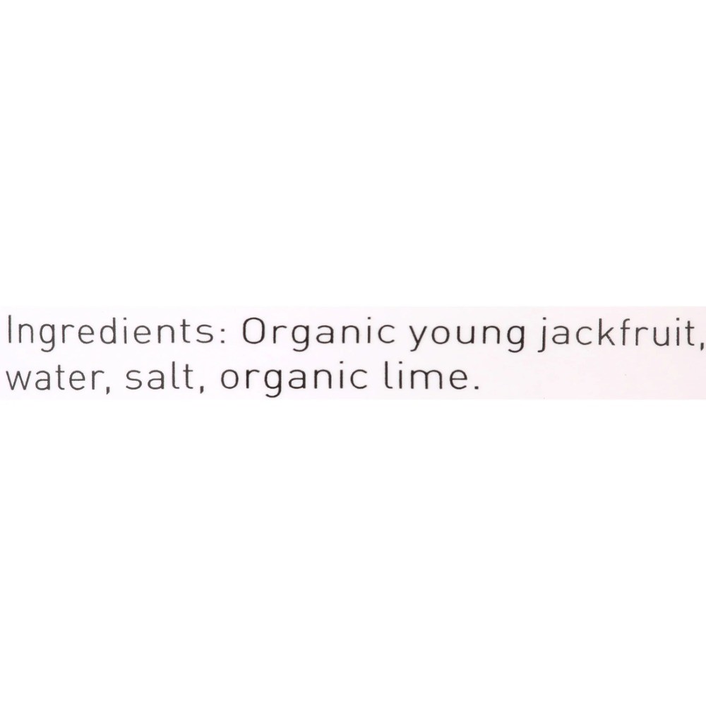 (6 Pack) Organic Jackfruit in Brine with Lime, 14 oz. Can