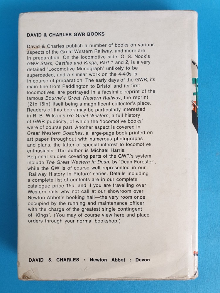 GWR Engines - Names, Numbers, Types & Classes, 1971 Composite Edition hardback