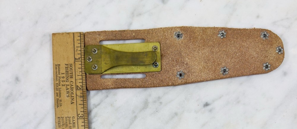 Vintage Klein Tools 5101 Leather Lineman Tool Sheath USA