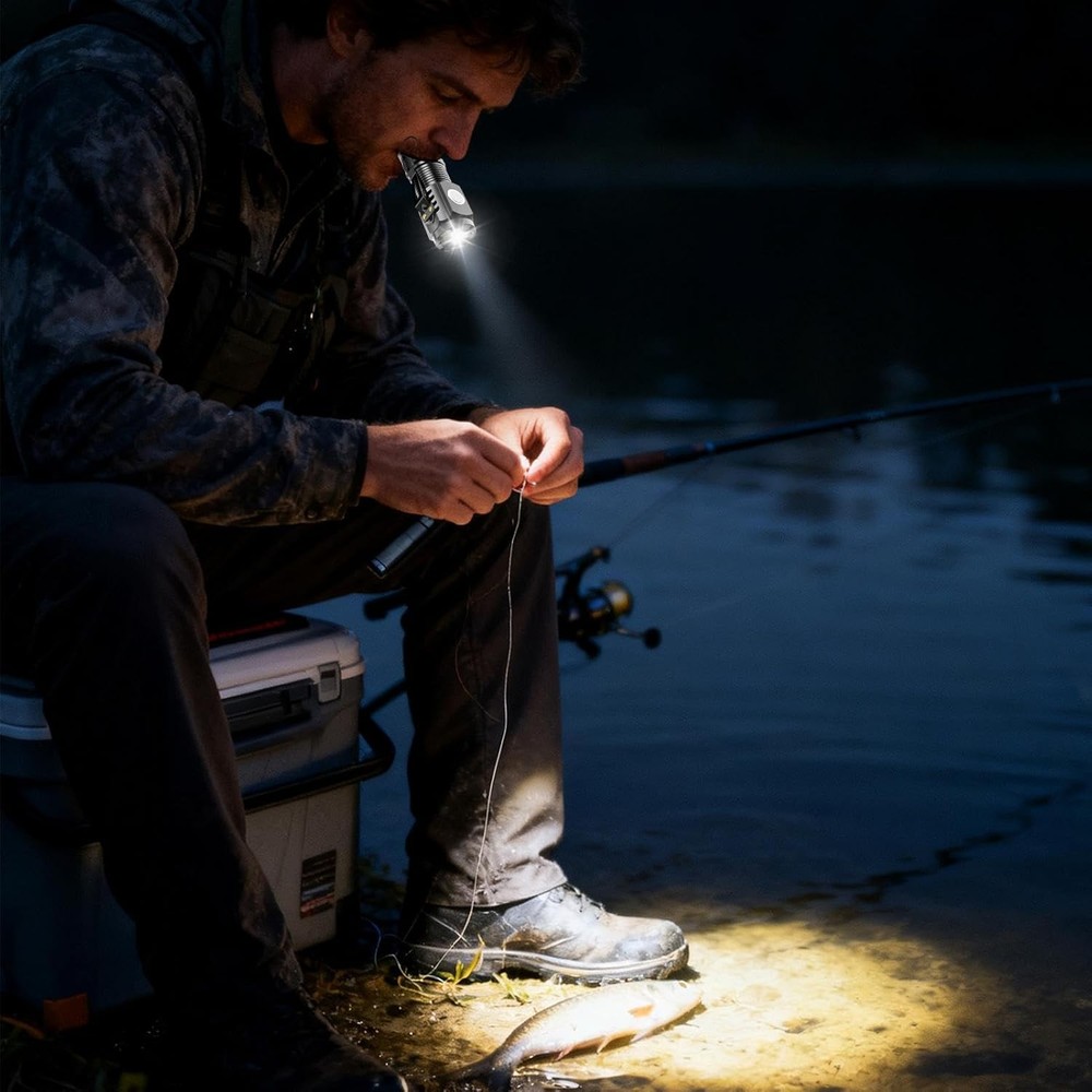 5PCS Mini Flashlight Set Rechargeable - Waterproof Bright LED Magnetic Base