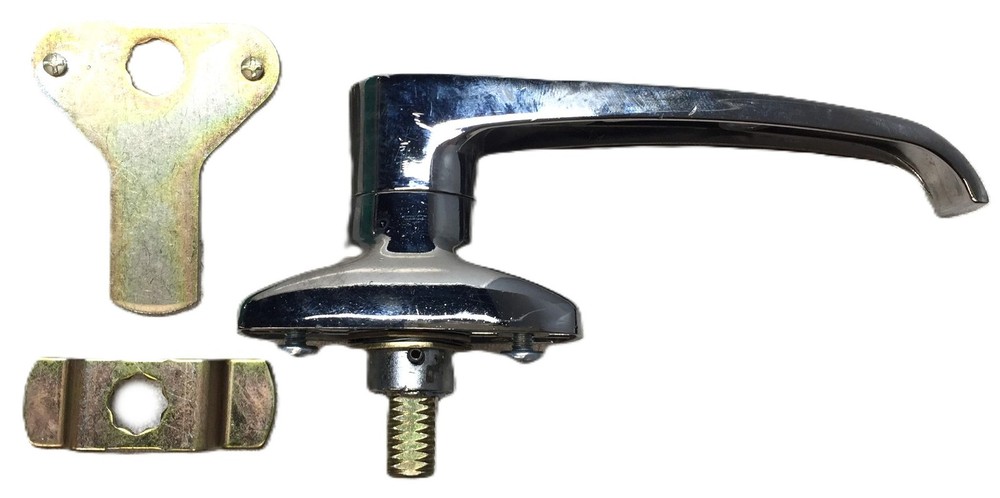 Unbranded Non-Locking Chrome Cabinet Handle 76018 NOS