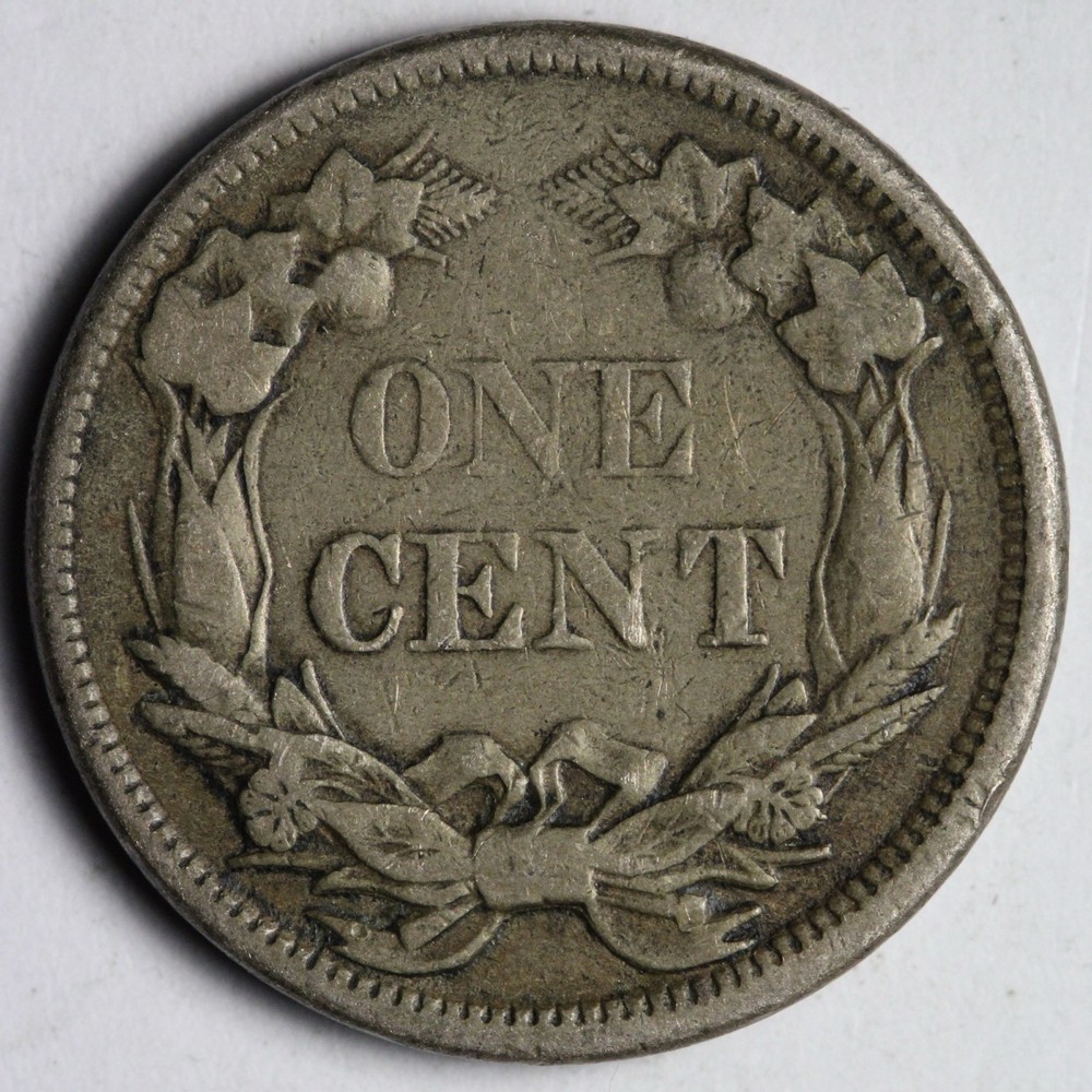 1858 LL Flying Eagle Cent Penny FINE/VF E104 AI