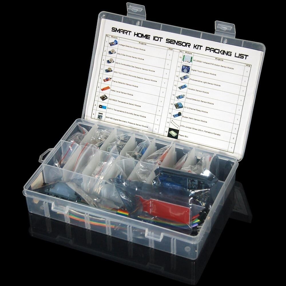 16-in-1 Smart Home Sensor Modules Kit for Arduino & Raspberry Pi DIY Projects