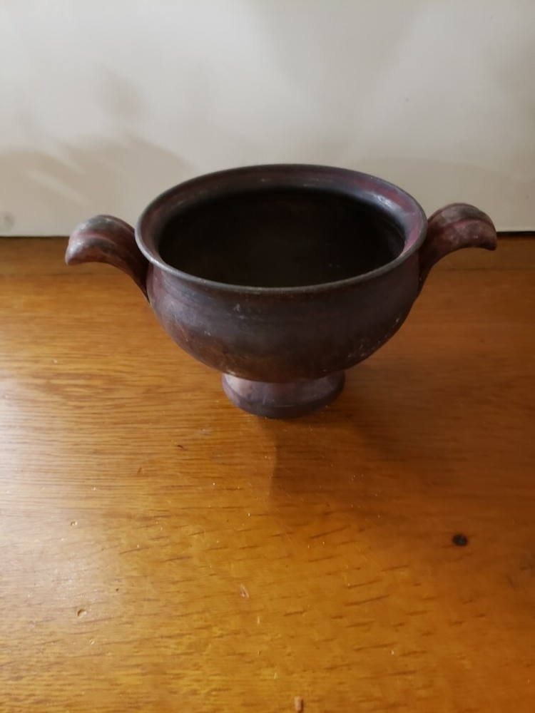 J & J Designs Hand Made Solid Brass Handled Pot, Made in India