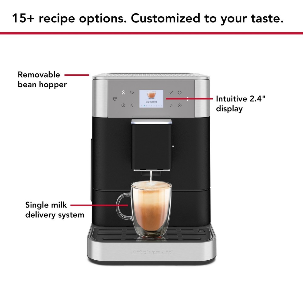 KitchenAid Refurbished Fully Automatic Espresso Machine KF6, RKES8556ZZBASE