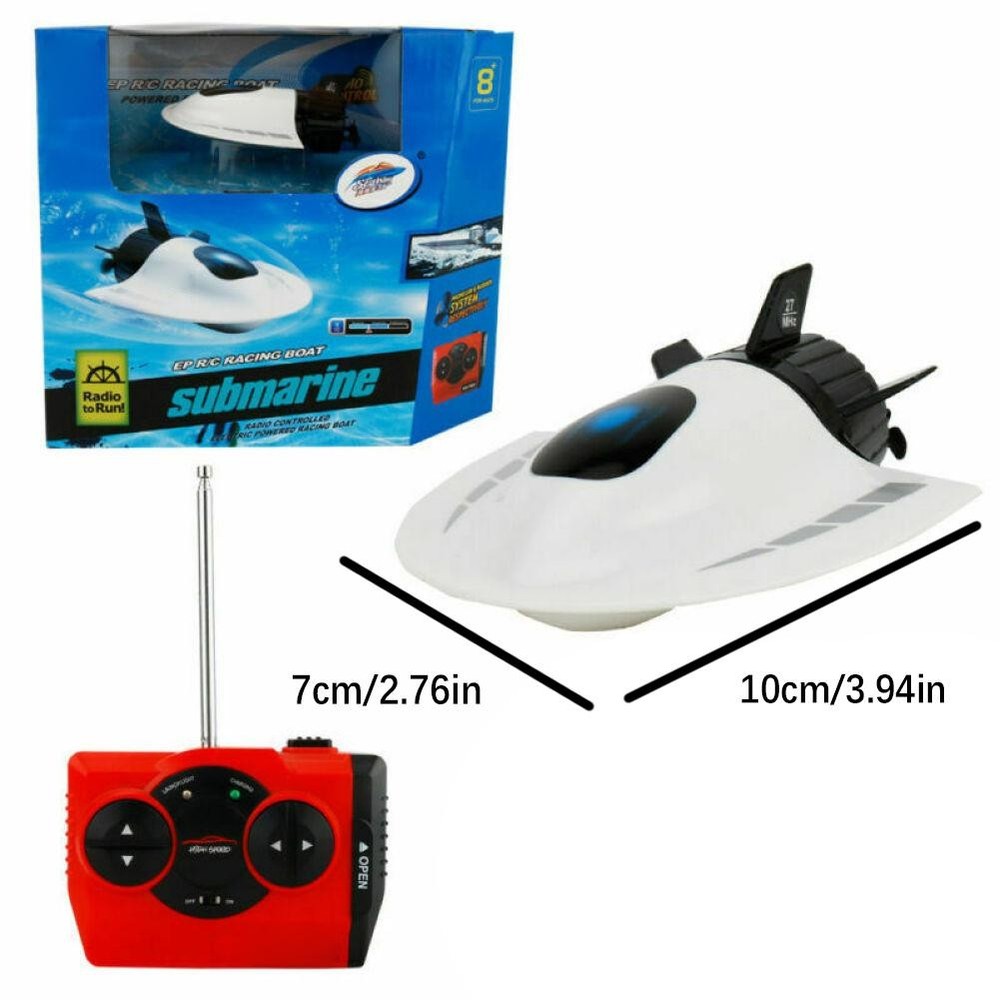 Underwater Sightseeing Model Boat Mini U-Boat RC Micro Submarine White aa