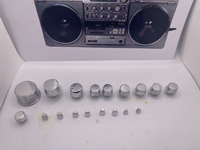 Ghetto Blaster/M90/Replica Knobs & Levers/ Updated in True Chrome finish