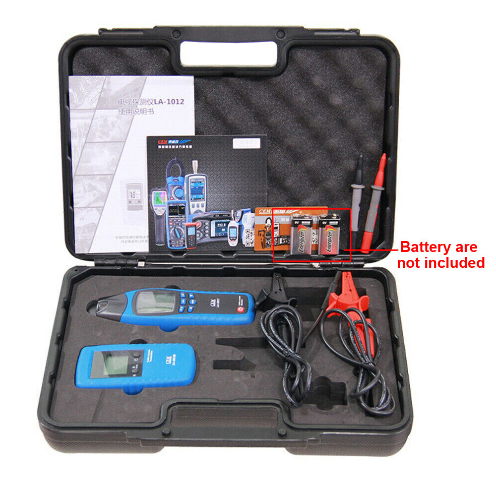 CEM LA-1012 General Cable Locator Tester Receiver with Transmitter Line Tracker