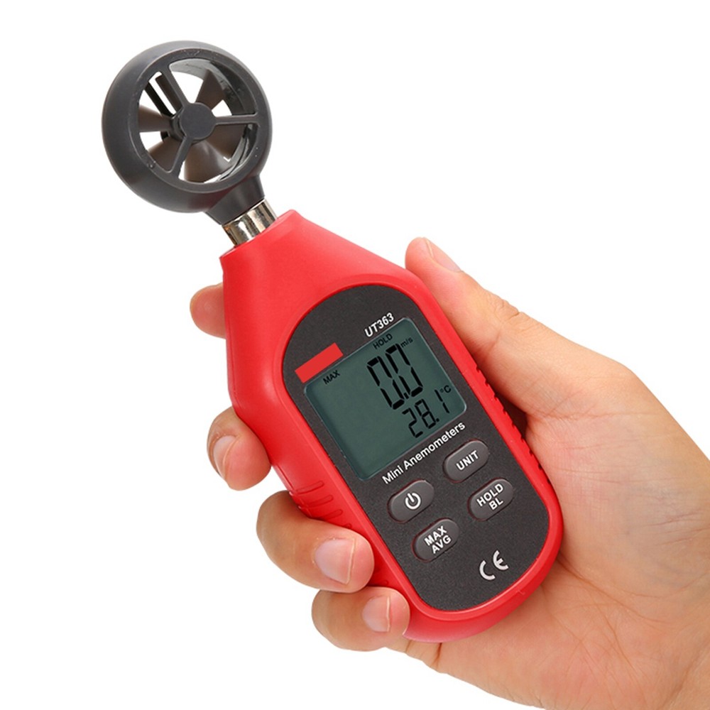 Precision Measure Wind Speeds Handheld Digital LCD Anemometer Backlight Display