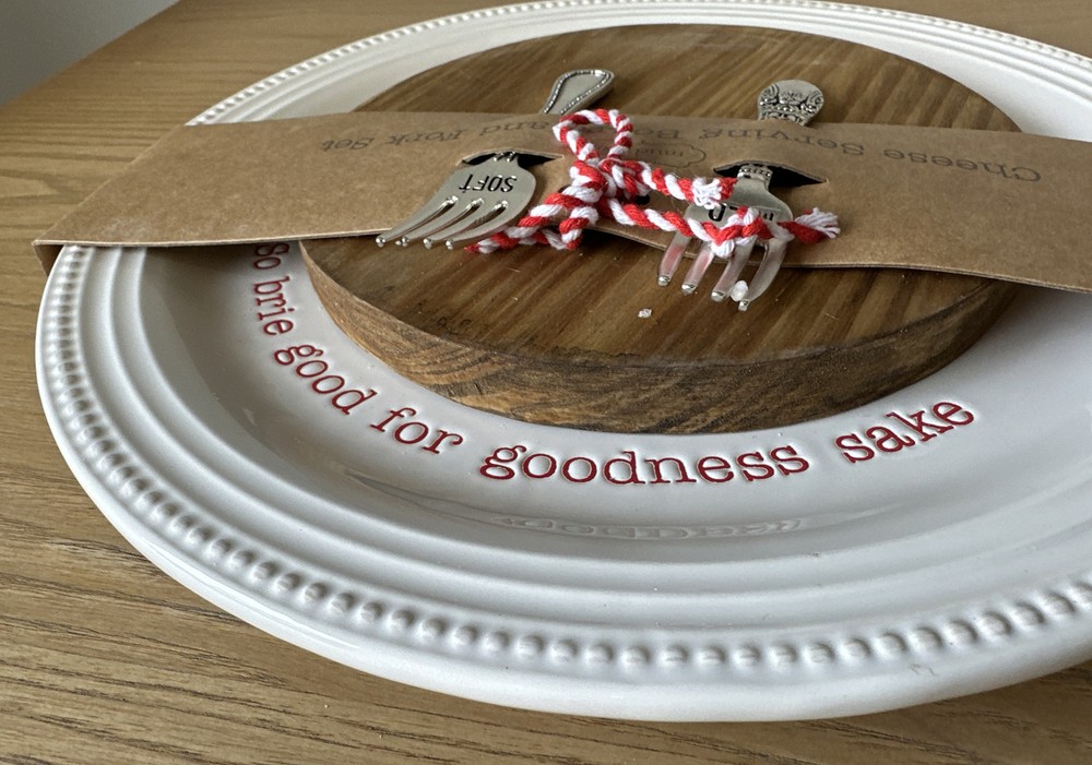Mudpie CIRCA CHEESE PLATE AND BOARD SET Holiday