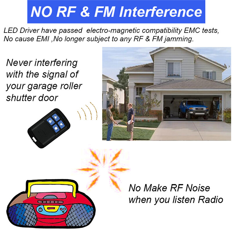 8' Led Shop Light Double Pin 144W 6500K NO RF Interference Commercial Garage LED