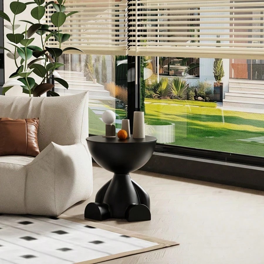 Cute Bear Shaped Bedside Table Modern Creative Storage Cabinet Side Table