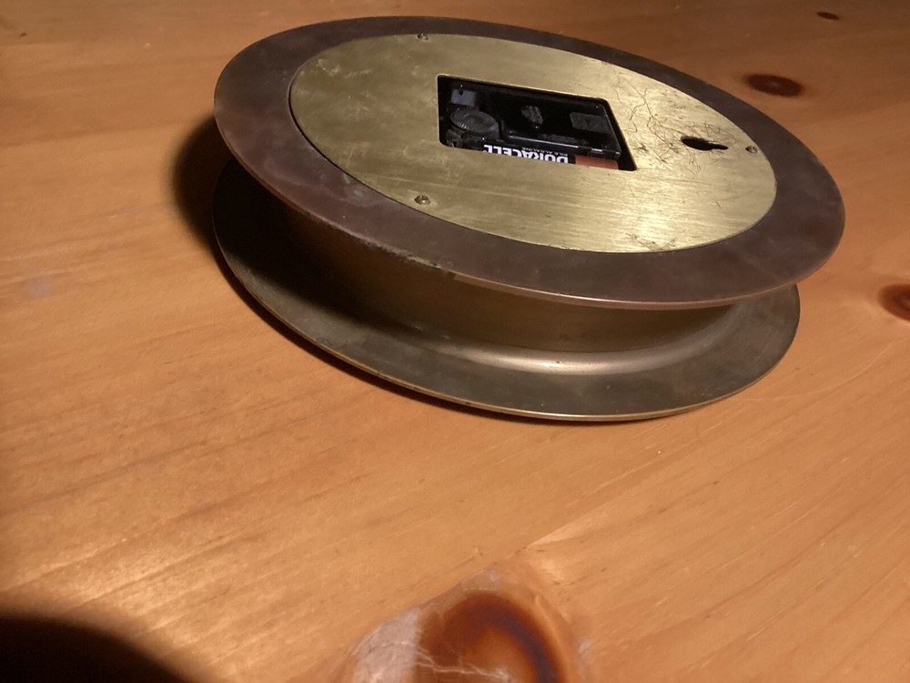Vintage Accuracy Quartz Brass Clock