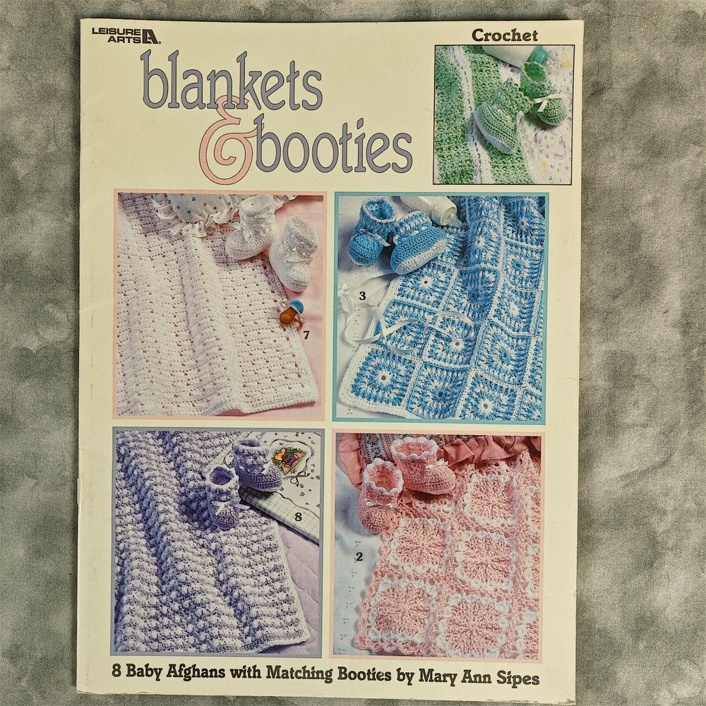 Vintage Crochet Pattern Booklet: Blankets & Booties 🧶📘