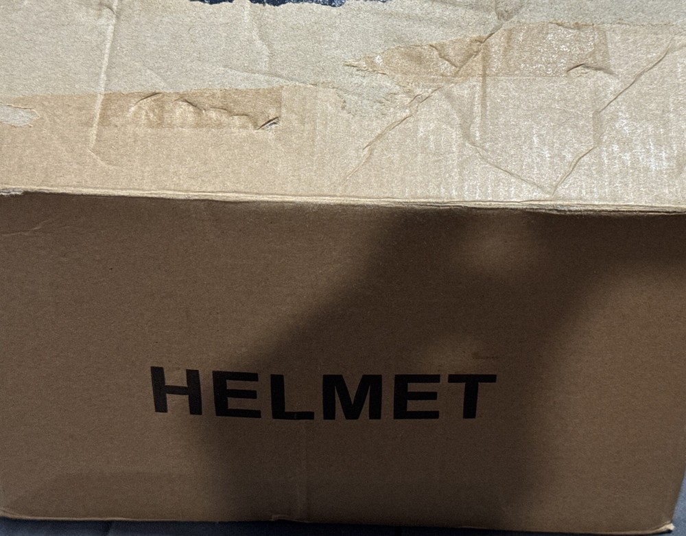 Motorcycle Helmet DOT FMVSS No. 218- Medium Black - New