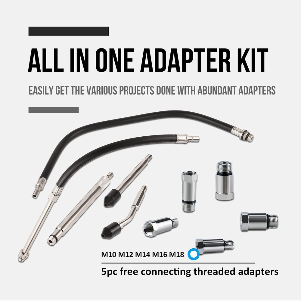 12 Pcs Compression Tester Adapter Kit with Spark Tester for Engine Cylinder Test