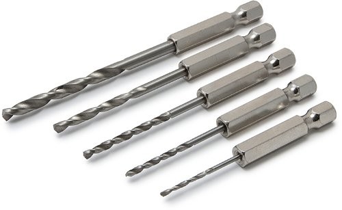 Titan 16505 5 Piece Hex Shank Drill Bit Set