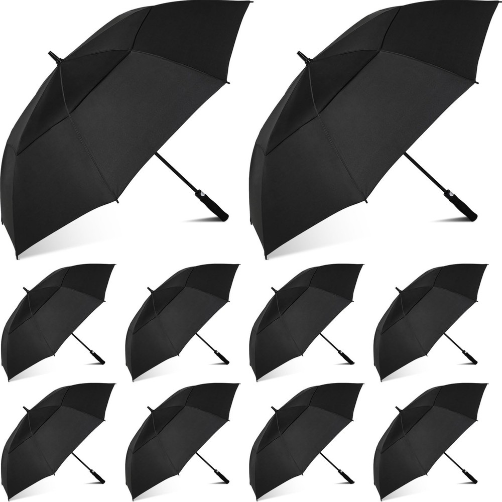 Golf Umbrella 62 Inch Automatic Open Double Canopy Heavy Duty Windproof
