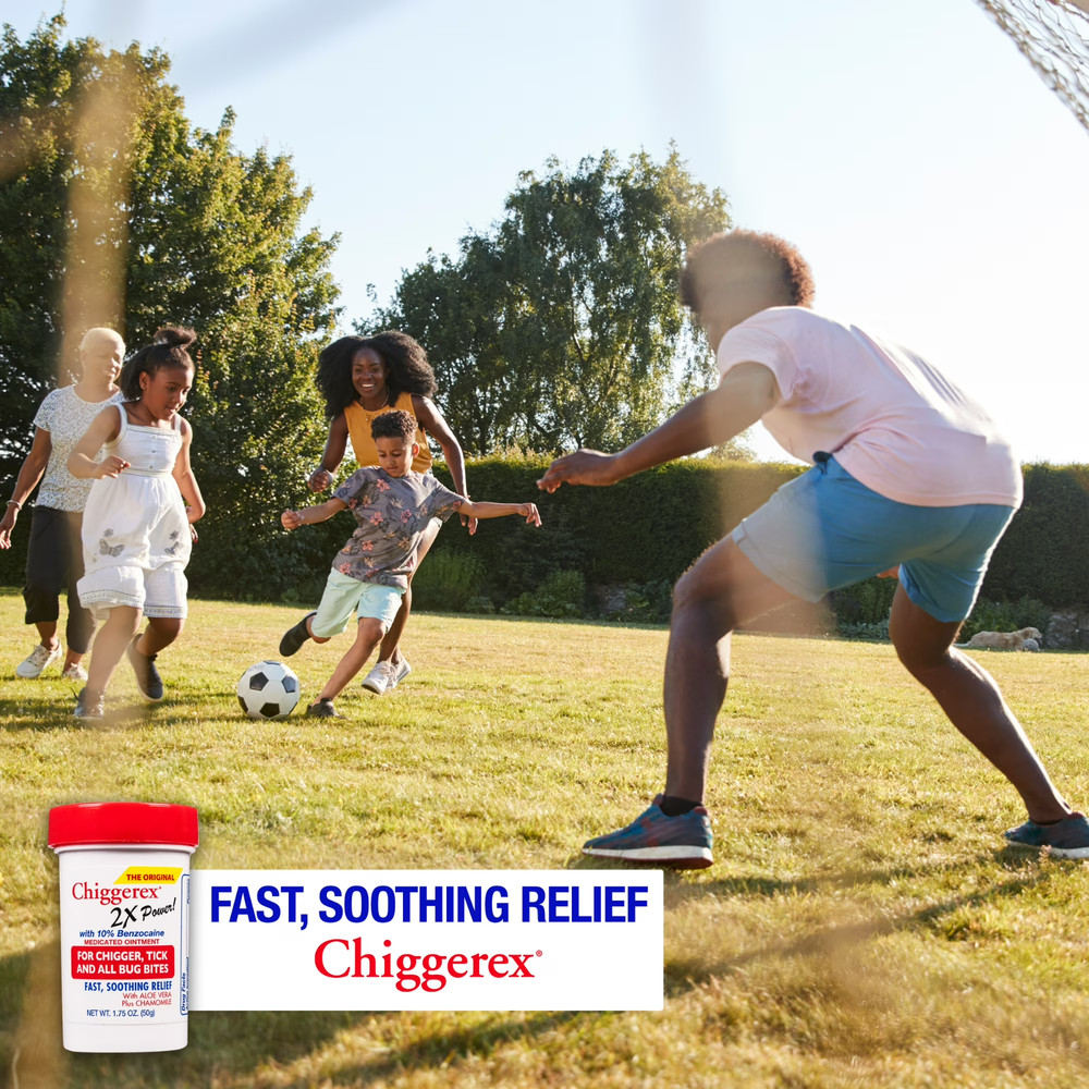 Chiggerex 2x Medicated Ointment: Chiggers, Mosquito, Bug Bites, 1.75oz..+