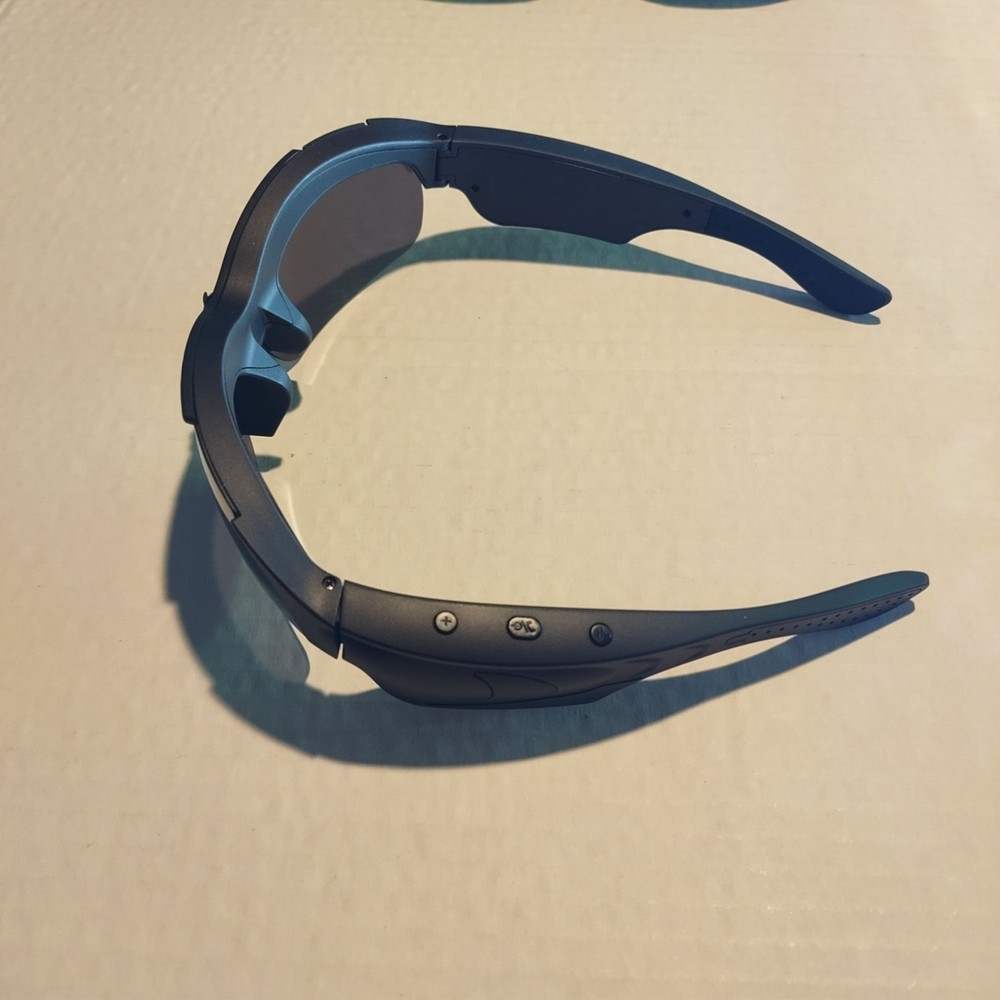 ProVision Smart Sunglasses W/ Built-In HD Camera & Bluetooth Black Frame UV Prot