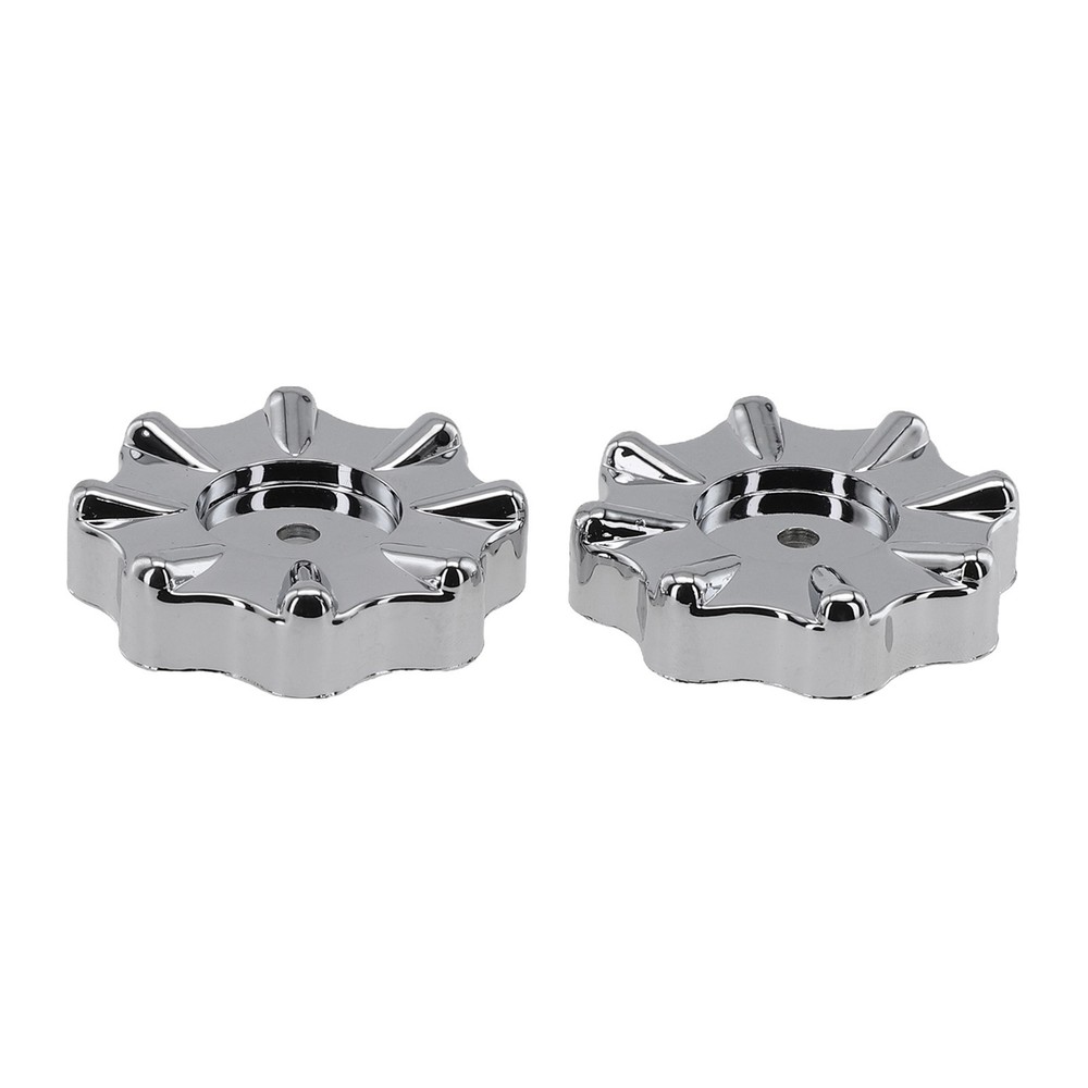 Easy to Operate Round Wheel Faucet Handle Knobs 2 Pack for Manifold Gauges