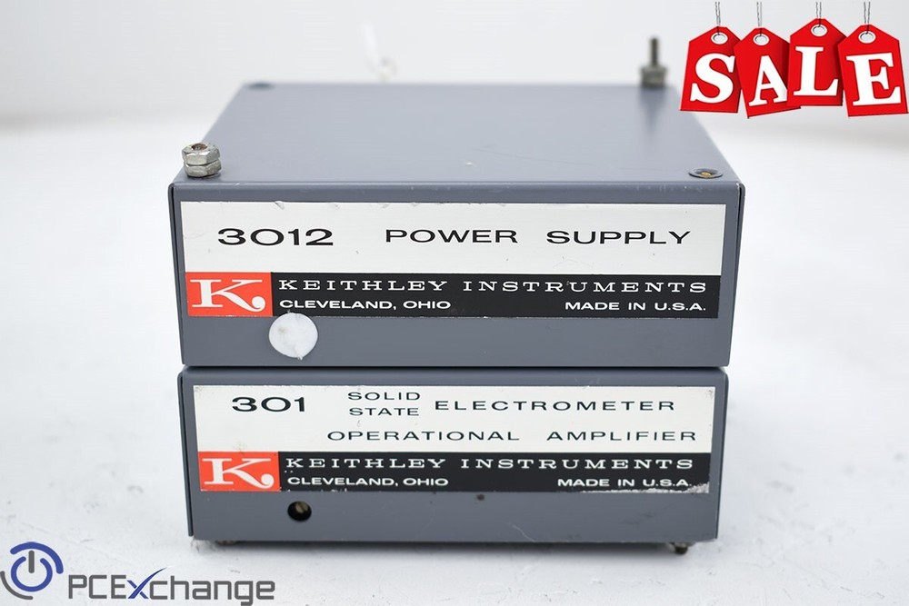 Keithley Power Supply 3012 & 301 Solid State Electrometer Operational Amplifier