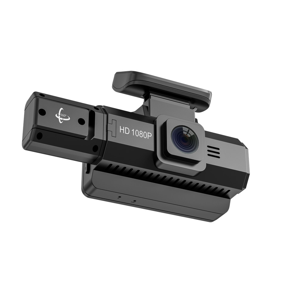 Car Dash Cam Night Vision Video Recorder Loop Recording Front And Inside Camera