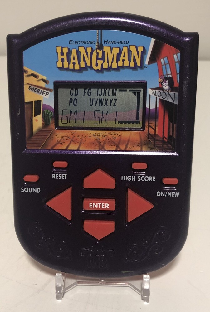 2002 Hasbro Milton Bradley Electronic Hand-Held HANGMAN TESTED