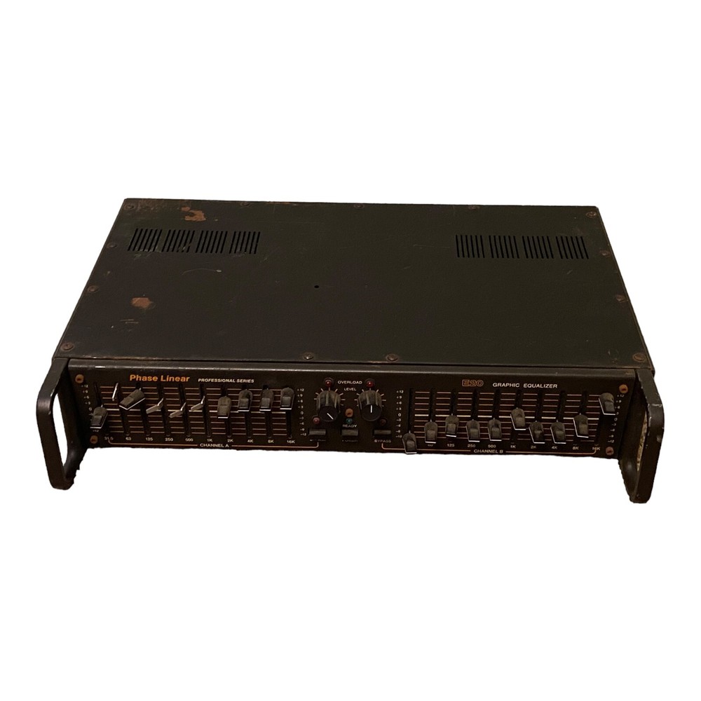 🐞 Vintage Phase Linear Professional Series E20 Stereo Graphic Equalizer RARE!!