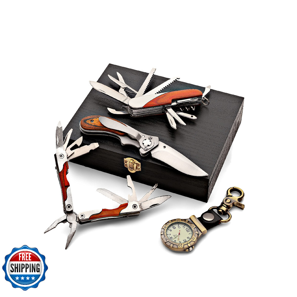 Kings County Tools Multi-Purpose Tool Set | 9 Function Folding Multitool | Multi