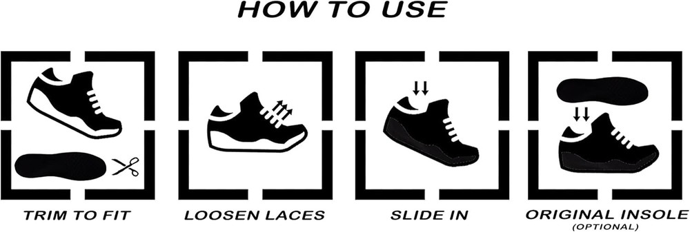 Mens Height Increase Insoles with Solid Foam & Interlocking 2.75" added height.