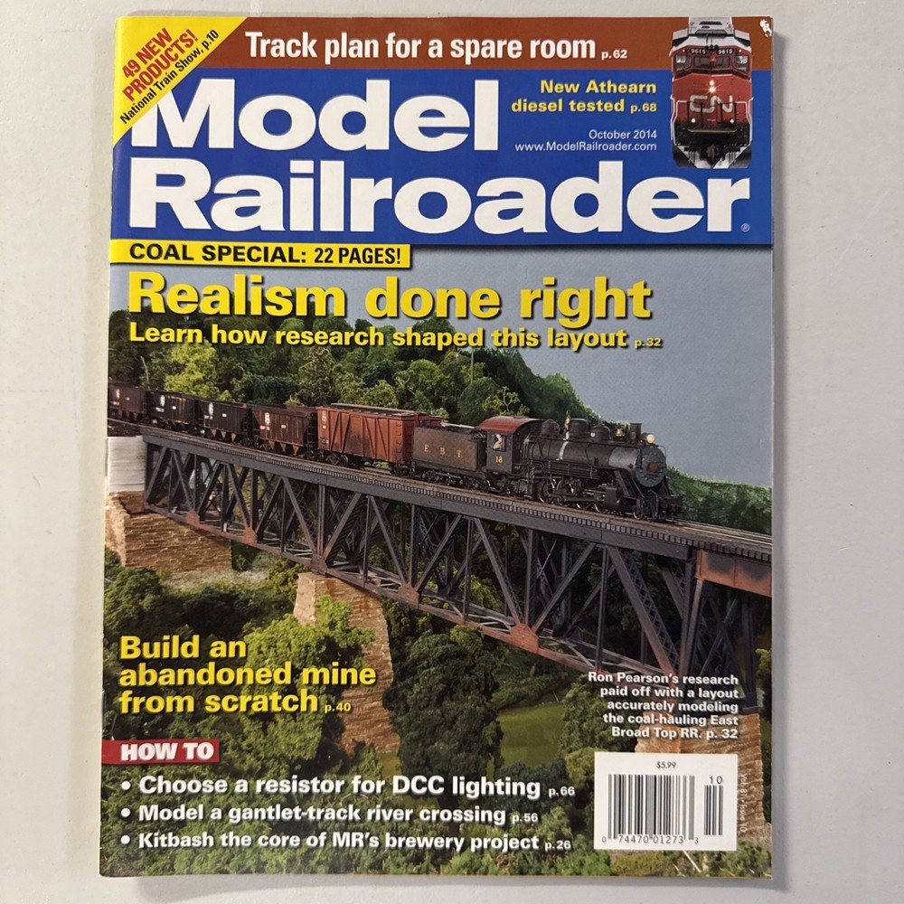 Model Railroader Magazine - Full Year 2014 Complete - Very Good