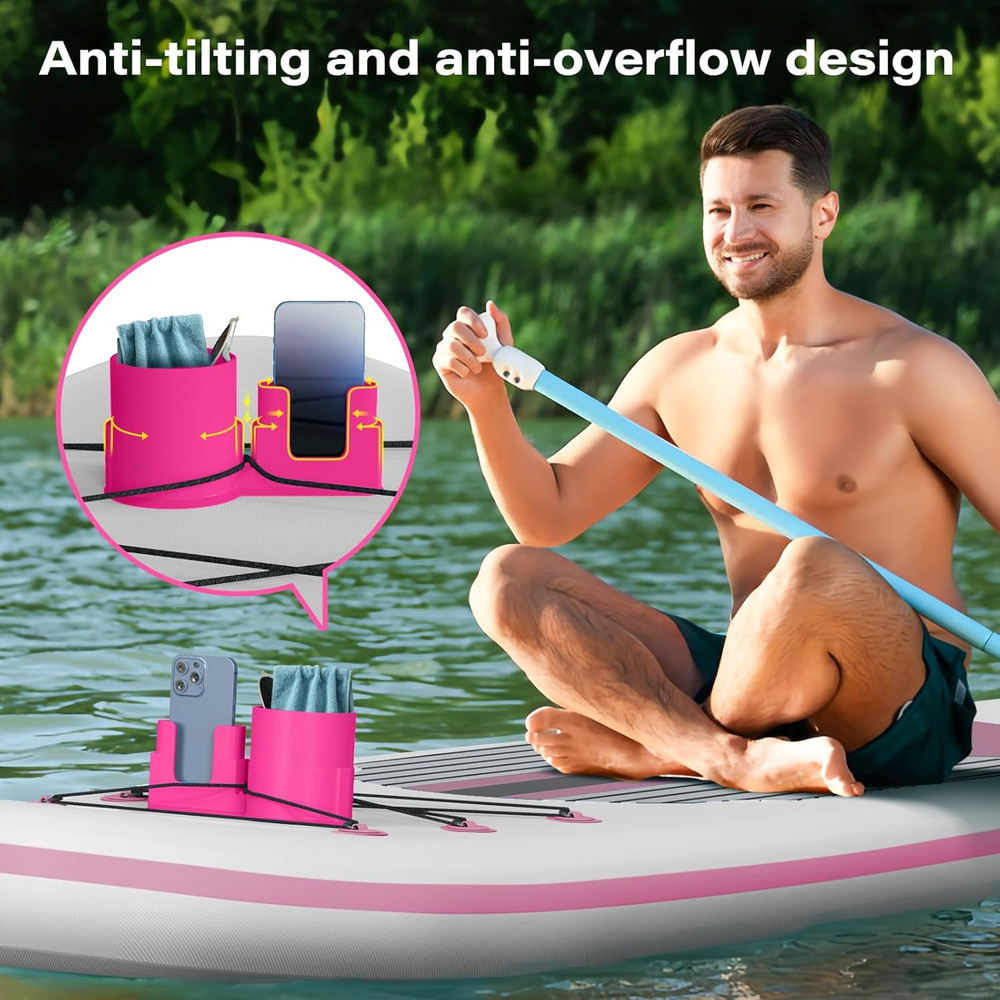 Paddle Board Drink Holder, SUP Cup Holder Accessory for Kayaking