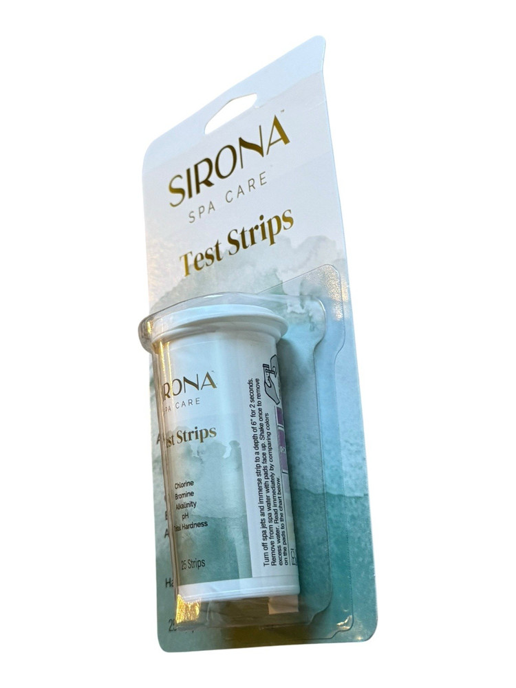 Sirona Spa Care Pool & Spa pH Testing Strip - 25 Test Strips, Easy Open Bottle