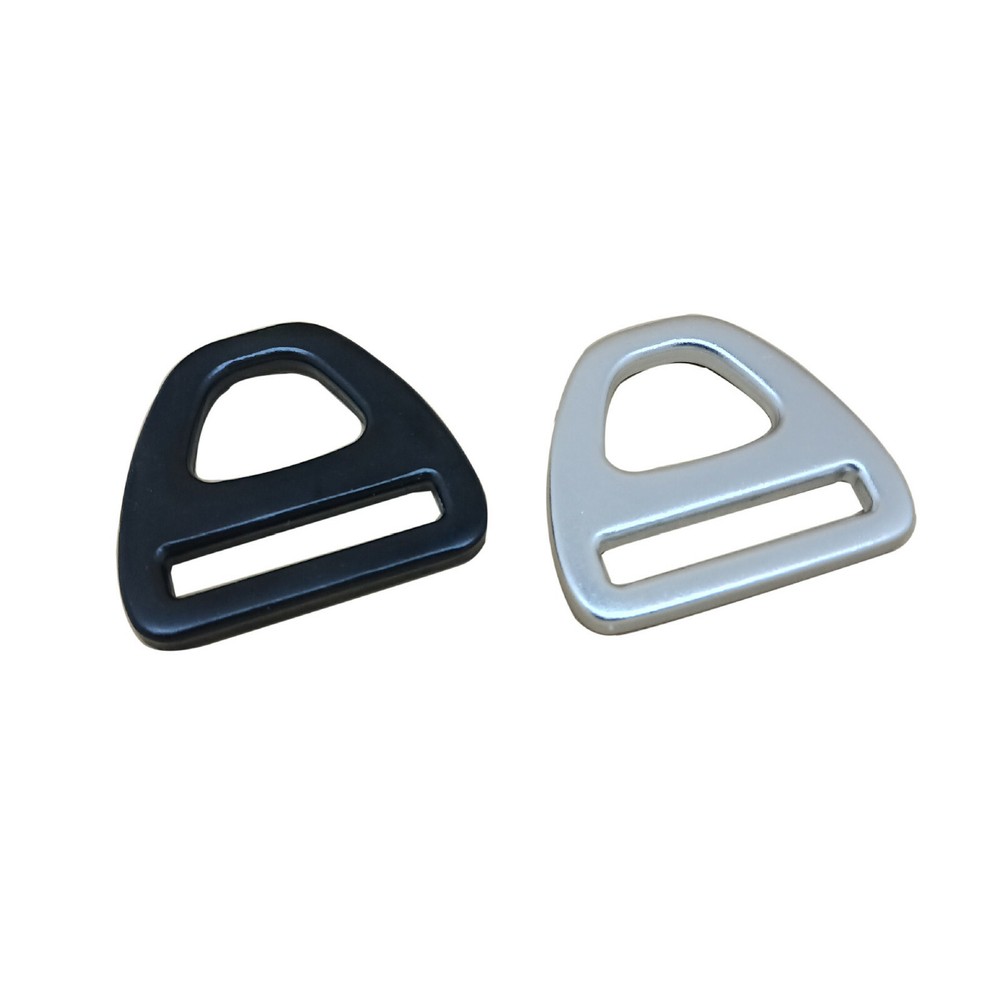 Triangle D Ring Metal Buckles Adjuster Backpack Strap Webbing 16/20/25/32/38mm