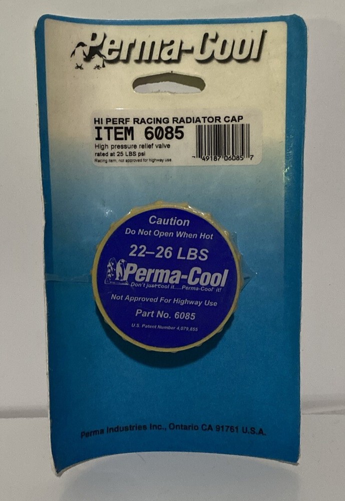 Perma-Cool 6085 High Pressure Radiator Cap