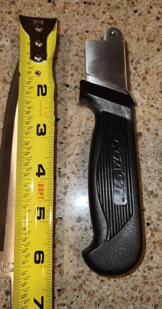 Coast 3 Interchangeable Blade Trader Knife & With Belt Sheath