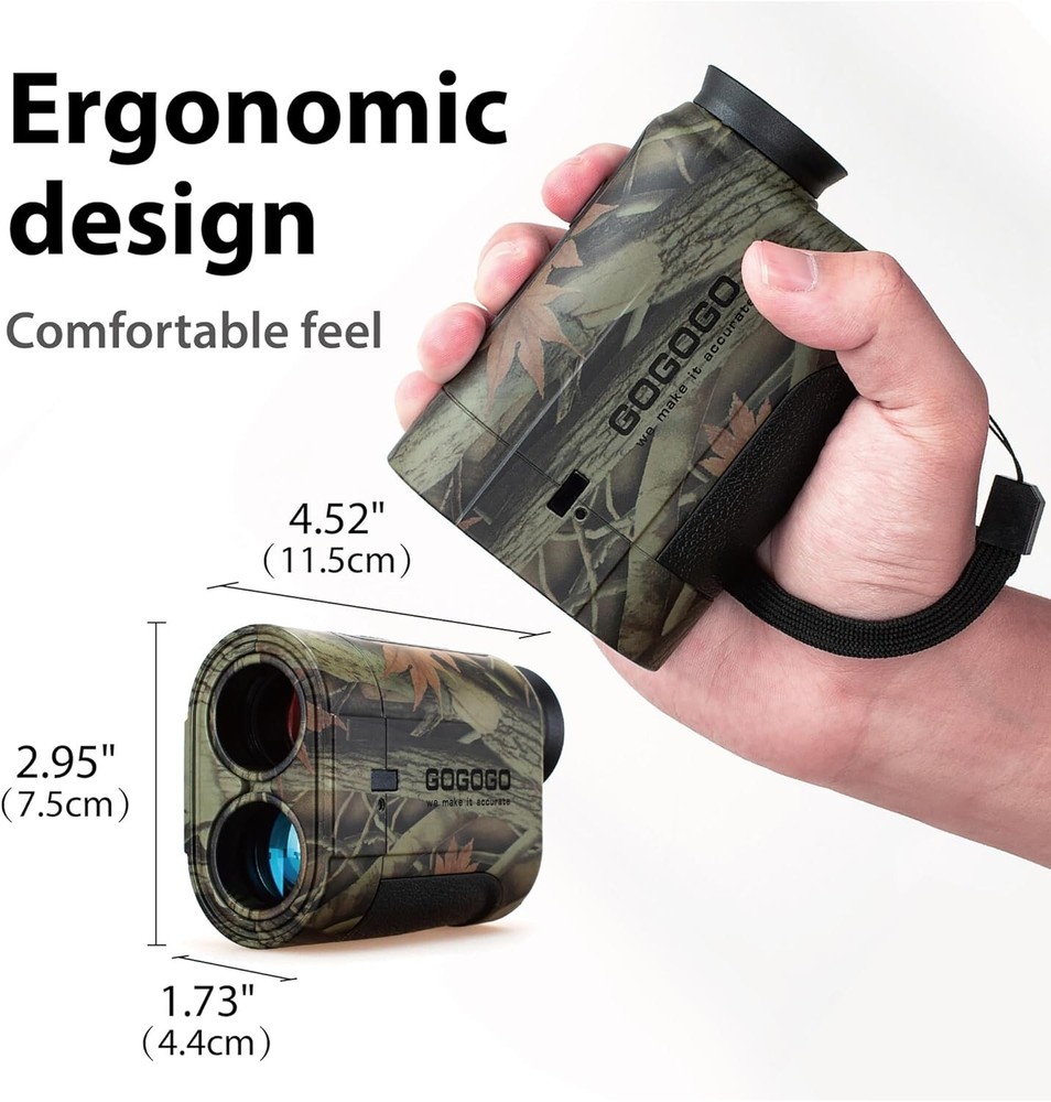 Advanced Laser Range Finder for Hunting & Golf - Enhanced Clear Image Display