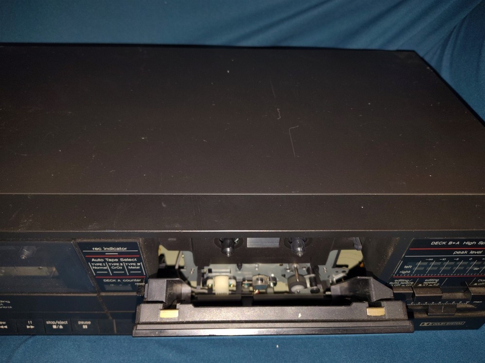 TECHNICS RS-T911 Stereo Double Cassette Deck Recorder Tested Working