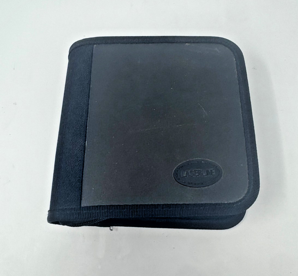 Laserline 32 CD/DVD Storage Binder Case Black Plastic Organizer