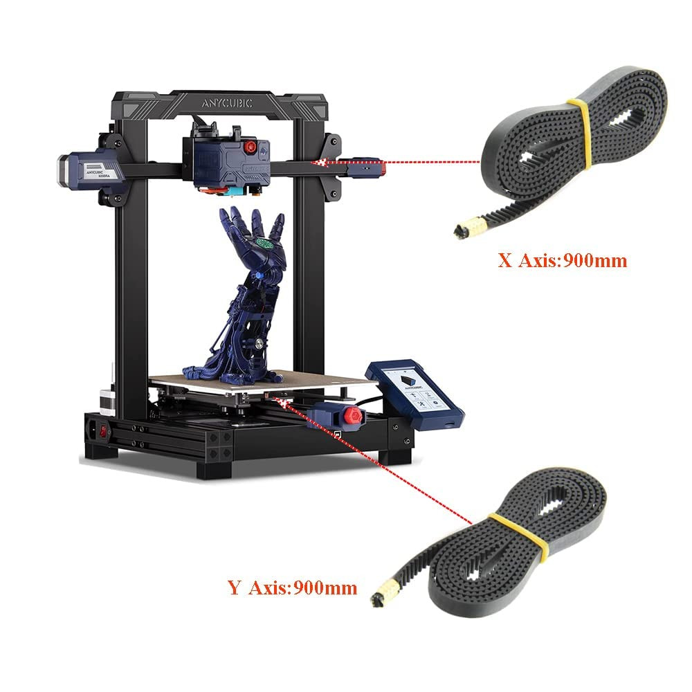 3D Printer Open Timing Belt 2GT 6mm for Anycubi Kobra 3D Printer X Y Axis Access